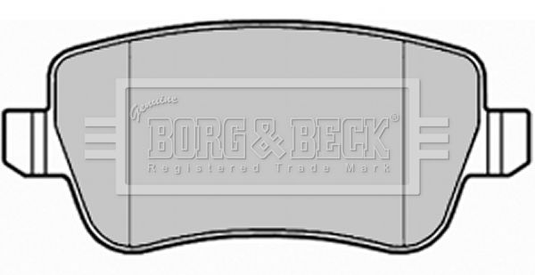 BORG & BECK Комплект тормозных колодок, дисковый тормоз BBP1992
